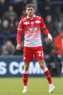 Barnsley takımından Corey O 'Keeffe, Adams Park, High Wycombe, Birleşik Krallık' ta Wycombe Wanderers 'a karşı 2 Mart 202' de oynanan 1.