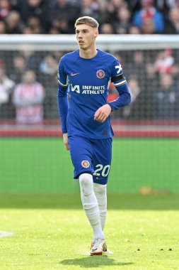 Chelsea 'den Cole Palmer, Premier League maçı sırasında Brentford Chelsea' ye karşı Gtech Community Stadyumu, Londra, 2 Mart 202