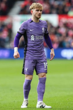 Liverpool 'dan Harvey Elliott Premier League maçı sırasında Nottingham Forest, Liverpool' a karşı City Ground, Nottingham, İngiltere, 2 Mart 202