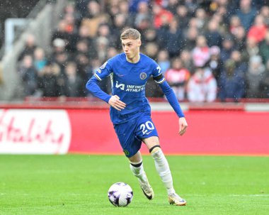 Chelsea 'den Cole Palmer Premier Lig karşılaşmasında Brentford Chelsea' ye karşı Gtech Community Stadyumu, Londra, 2 Mart 202