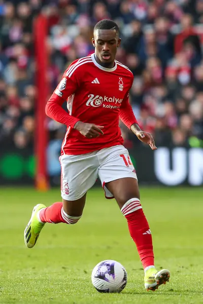 Callum Hudson Odoi Nottingham Forest Azione Durante Partita Premier League — Foto Stock