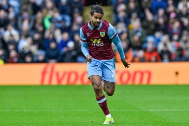 Burnley 'den Lorenz Assignon Premier Lig maçı sırasında Burnley, Burnnemouth' a karşı Turf Moor, Burnley, İngiltere, 3 Mart 202