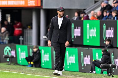 Burnley Premier Lig maçında Vincent Kompany teknik direktörü Burnley, Burnley Bournemouth 'a karşı Turf Moor, Burnley, İngiltere, 3 Mart 202