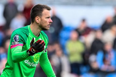 Bournemouth 'lu Neto Premier League maçı sırasında Burnley, Bournemouth' a karşı Turf Moor, Burnley, İngiltere, 3 Mart 202