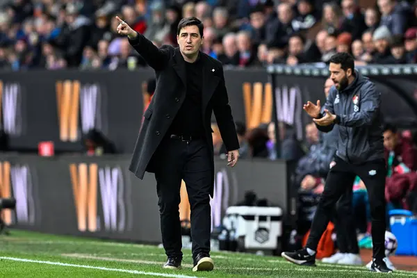 Andoni Iraola Manager Bournemouth Durante Partita Premier League Burnley Bournemouth — Foto Stock