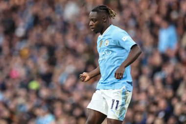 Manchester City - Manchester United Premier Lig maçı sırasında Manchester City - Etihad Stadyumu, Manchester, İngiltere, 3 Mart 2024
