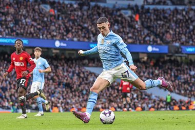 Manchester City 'den Phil Foden Premier League maçında Manchester United' a karşı 3 Mart 202 'de Etihad Stadyumu' nda 2-1 berabere kaldı.