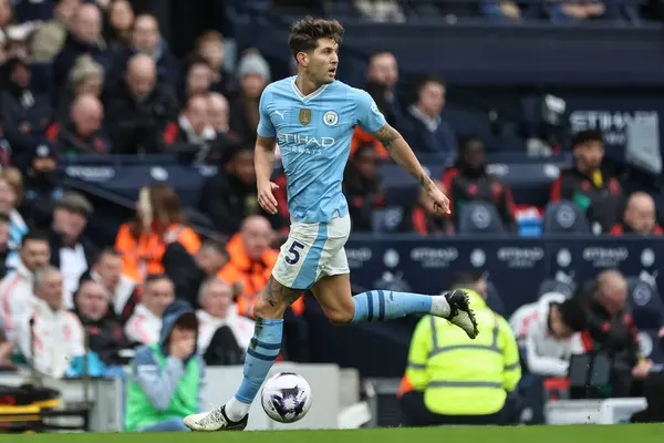 John Stones Del Manchester City Durante Partita Premier League Manchester — Foto Stock