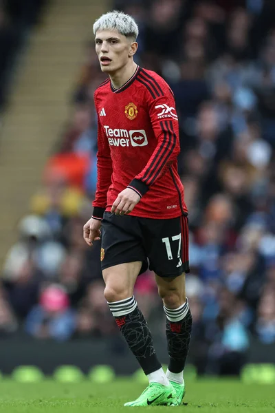 Alejandro Garnacho Van Manchester United Tijdens Premier League Match Manchester — Stockfoto