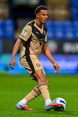 Rotherham United takımından Shaun McWilliams, Bolton Wanderers ve Rotherham United 'ın 2 Eylül 2025' te Toughsheet Community Stadyumu 'nda oynadıkları Vertu Kupası maçında...