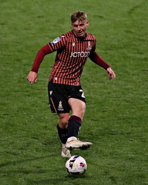 Bradford City 'den Bobby Pointon, Bradford Stadyumu' nda oynanan Vertu Kupası maçında Bradford City, Grimsby Town 'a karşı.