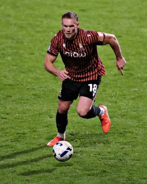 Bradford City 'den Ciaran Kelly 2 Eylül 2025' te Bradford Stadyumu 'nda Bradford City ile Grimsby Town arasında oynanan Vertu Kupası karşılaşmasında