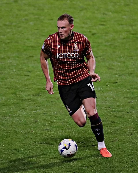 Bradford City 'den Ciaran Kelly 2 Eylül 2025' te Bradford Stadyumu 'nda Bradford City ile Grimsby Town arasında oynanan Vertu Kupası karşılaşmasında