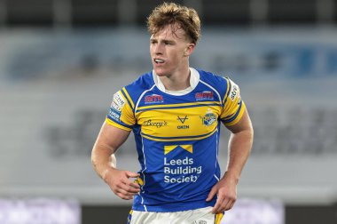 Leeds Rhinos takımından Ned McCormack 25. Betfred Süper Lig karşılaşmasında Huddersfield Giants, Leeds Gergedan 'a karşı Accu Stadyumu, Huddersfield, İngiltere, 4 Eylül 2025