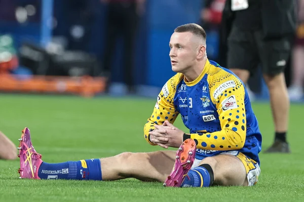 Leeds Rhinos 'tan Harry Newman Betfred Süper Lig 25. Raundda ısınma turunda Huddersfield Giants, Leeds Gergedan' a karşı Accu Stadyumu, Huddersfield, İngiltere, 4 Eylül 2025