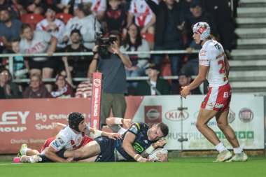 Wigan Warriors 'dan Jake Wardle, 5 Eylül 2025' te St Helens - Wigan Warriors arasında oynanan Betfred Süper Lig 25.