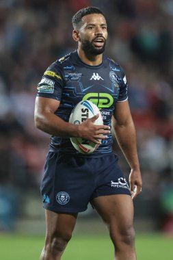 Betfred Süper Lig 25. Raundunda Kruise Leeming Wigan Warriors 'a karşı St Helens - Wigan Warriors maçı, St Helens Stadyumu, 5 Eylül 2025