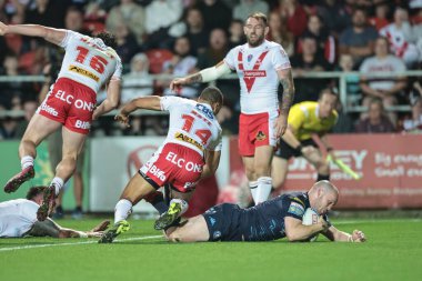 Wigan Warriors 'dan Liam Marshall, 5 Eylül 2025' te St Helens 'e karşı Wigan Warriors' un oynadığı Betfred Süper Lig 25. Raundunda sahaya çıkıyor.