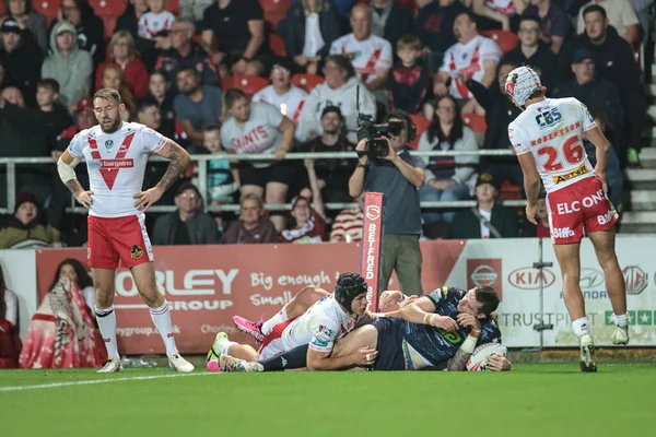 Wigan Warriors 'dan Jake Wardle, 5 Eylül 2025' te St Helens - Wigan Warriors arasında oynanan Betfred Süper Lig 25.