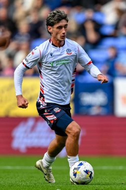 Bolton Wanderers takımından Joel Randall 6 Eylül 2025 'te Bolton Wanderers, Toughsheet Community Stadyumu' nda AFC Wimbledon 'a karşı oynadığı maçta