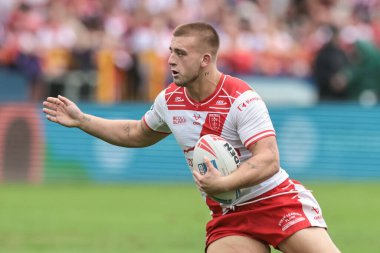 Hull KR 'dan Mikey Lewis 25. Betfred Süper Lig karşılaşmasında Hull KR, Hull FC' ye karşı Sewell Group Craven Park, Kingston üzerine Hull, İngiltere, 7 Eylül 2025