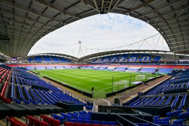 Bolton Wanderers 'ın 6 Eylül 2025' te Toughsheet Community Stadyumu 'nda Bolton Wanderers - AFC Wimbledon maçında Toughsheet Community Stadyumu' nun ana sahası, Bolton Wanderers 'ın sahası.