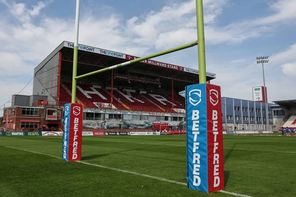 The Sewell Group Craven Park 'ın Betfred Süper Lig 25. Raundunda Hull KR, Hull FC' ye karşı Sewell Group Craven Park, Kingston upon Hull, İngiltere, 7 Eylül 2025