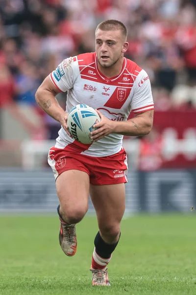 Hull KR takımından Mikey Lewis, 7 Eylül 2025 'te İngiltere' nin Hull kenti Kingston 'da oynanan Sewell Group Craven Park' ta oynanan 25.