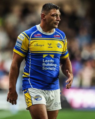 Leeds Rhinos takımının Ryan Hall 'u Betfred Süper Lig' de oynadığı 26. Maç sırasında Leeds Gergedan - Catalans Dragons - Headingley Stadyumu, Leeds, İngiltere, 11 Eylül 2025