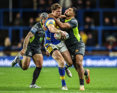 Leeds Rhinos takımından Morgan Gannon, Leeds Stadyumu, Leeds, İngiltere 11 Eylül 2025 'te oynanan Betfred Süper Lig 26.