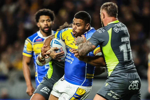 Leeds Rhinos takımından Sam Lisone, Leeds Stadyumu, Leeds, İngiltere 11 Eylül 2025 'te oynanan Betfred Süper Lig 26.
