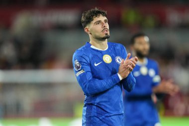 Chelsea 'den Pedro Neto Premier League maçından sonra Brentford Chelsea' ye karşı Gtech Community Stadyumu 'nda, 13 Eylül 2025 