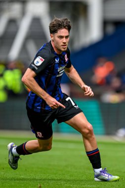 Middlesbrough takımından Hayden Hackney 13 Eylül 2025 'te İngiltere' nin Deepdale kentinde Preston North End ile Middlesbrough maçında 