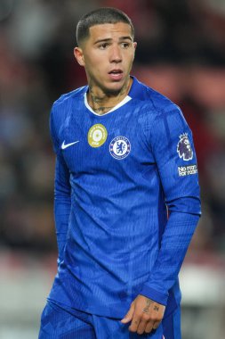 Chelsea 'den Enzo Fernnndez Premier Lig karşılaşmasında Brentford Chelsea' ye karşı Gtech Community Stadyumu, Londra, Birleşik Krallık, 13 Eylül 2025 