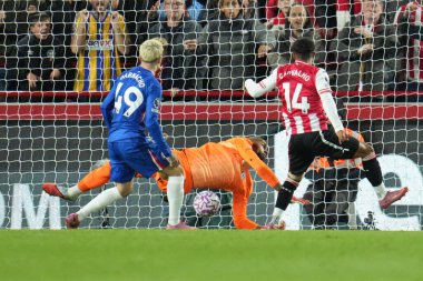 Brentford 'dan Fabio Carvalho Premier League maçında skor yaptı Brentford Chelsea' ye karşı The Gtech Community Stadyumu, Londra, Birleşik Krallık, 13 Eylül 2025 