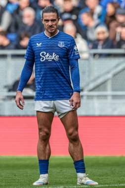 Everton 'dan Jack Grealish Premier Lig maçı sırasında Everton, Aston Villa' ya karşı Hill Dickinson Stadyumu, Liverpool, Birleşik Krallık, 13 Eylül 2025 