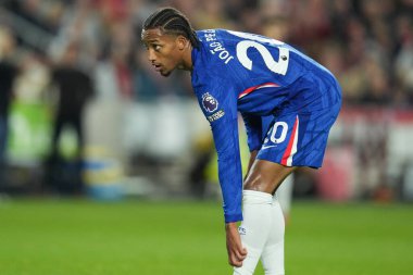 Chelsea 'den Joao Pedro Premier Lig karşılaşmasında Brentford Chelsea' ye karşı Gtech Community Stadyumu 'nda, 13 Eylül 2025 