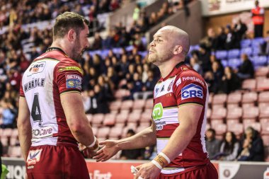 Wigan Warriors 'dan Liam Marshall, 12 Eylül 2025' te İngiltere 'nin Wigan kentinde oynanan The Brick Community Stadyumu' nda Wigan Warriors ve Castleford Tigers arasındaki 26.