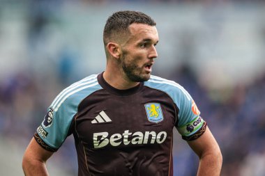 Aston Villa takımından John McGinn Premier League maçında Everton, Aston Villa 'ya karşı Hill Dickinson Stadyumu, Liverpool, Birleşik Krallık, 13 Eylül 2025