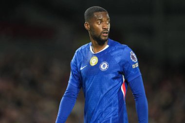 Chelsea 'den Tosin Adarabioyo Premier Lig karşılaşmasında Brentford Chelsea' ye karşı Gtech Community Stadyumu, Londra, Birleşik Krallık, 13 Eylül 2025 