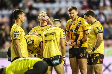 Castleford Tigers 'dan Sam Wood, 12 Eylül 2025' te İngiltere 'nin Wigan şehrinde oynanan The Brick Community Stadyumu' nda oynanan Betfred Süper Lig 26.