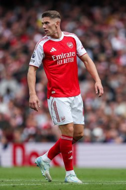 Arsenal 'den Viktor Gyokeres, 13 Eylül 2025' te İngiltere 'nin Emirates Stadyumu' nda oynanan Premier League maçında Arsenal ve Nottingham Ormanı maçına bakıyor. 