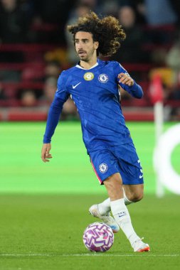 Chelsea 'den Marc Cucurella Premier Lig karşılaşmasında Brentford Chelsea' ye karşı Gtech Community Stadyumu, Londra, Birleşik Krallık, 13 Eylül 2025 