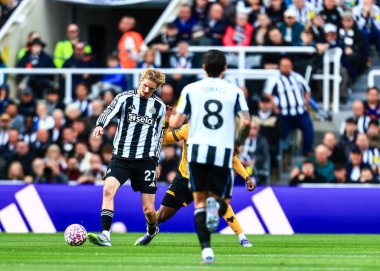 Newcastle United takımından Nick Woltemade, Premier League maçında Newcastle United 'a karşı Wolverhampton Wanderers' a karşı St. James 's Park, Newcastle, İngiltere, 13 Eylül 2025 