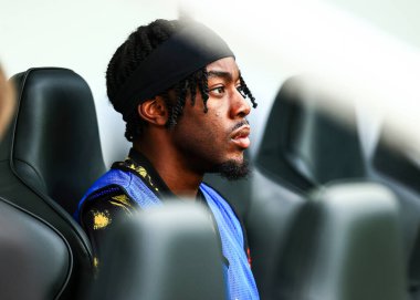 Newcastle United 'dan Anthony Elanga Premier League maçı sırasında Newcastle United, Wolverhampton Wanderers' a karşı St. James 's Park, Newcastle, İngiltere, 13 Eylül 2025