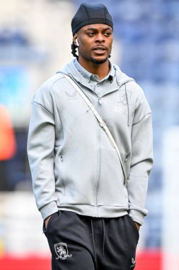 Middlesbrough 'dan Sontje Hansen 13 Eylül 2025' te İngiltere 'nin Deepdale kentinde oynanan Preston North End-Middlesbrough maçında yürüyor.