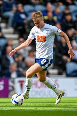 Preston North End 'den Ali McCann Gökyüzü İddia Şampiyonası' nda Preston North End 'e karşı Deepdale, Preston, Birleşik Krallık' ta 13 Eylül 2025