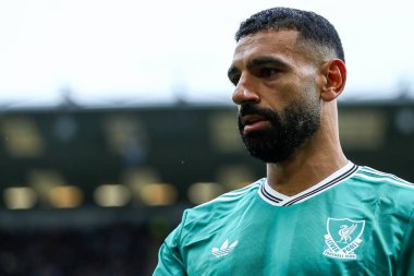 Liverpool 'dan Mohamed Salah Premier Lig maçı sırasında Burnley, Liverpool' a karşı Turf Moor, Burnley, İngiltere, 14 Eylül 2025