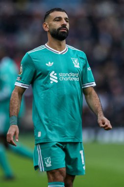 Liverpool 'dan Mohamed Salah Premier Lig maçı sırasında Burnley, Liverpool' a karşı Turf Moor, Burnley, İngiltere, 14 Eylül 2025