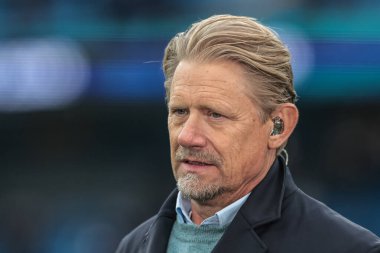 Peter Schmeichel Premier Lig karşılaşmasında Manchester City Manchester United 'a karşı Etihad Stadyumu, Manchester, İngiltere, 14 Eylül 2025